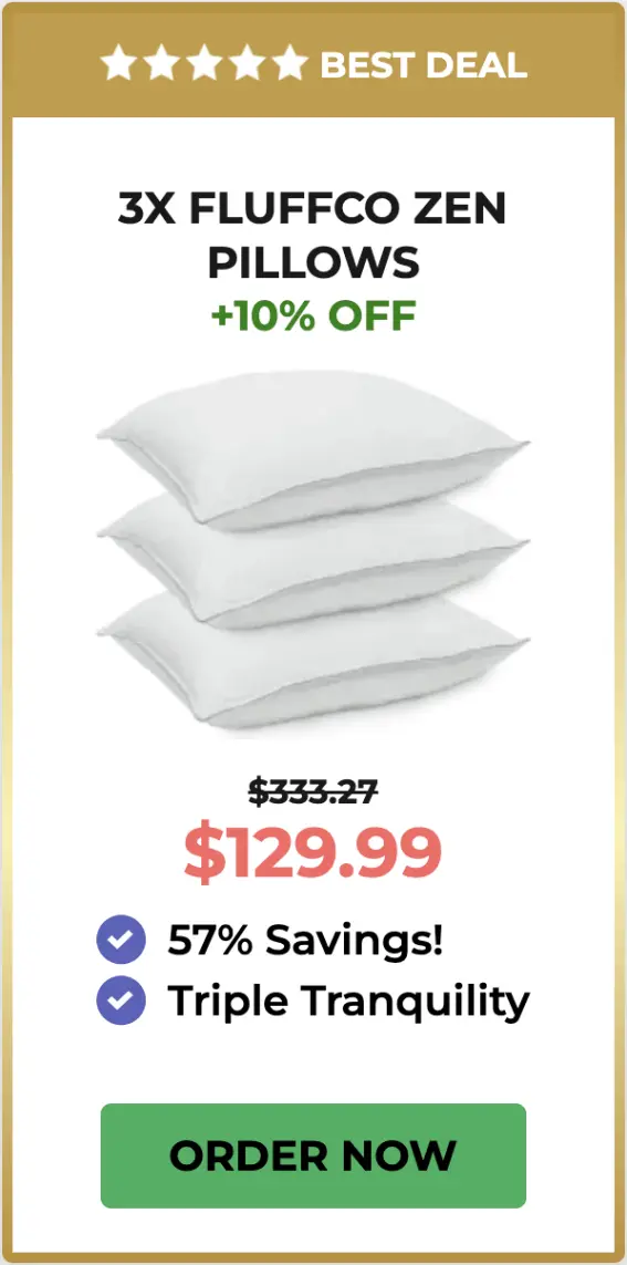 discounted fluffco zen pillows