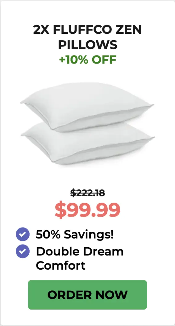 official fluffco zen pillows