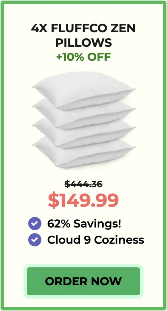 offer fluffco zen pillows